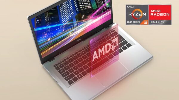 Acer Aspire 3 A315-24P-R7VH Slim Laptop | 15.6" Full HD IPS Display | AMD Ryzen 3 7320U Quad-Core Processor | AMD Radeon Graphics | 8GB LPDDR5 | 128GB NVMe SSD | Wi-Fi 6 | Windows 11 Home in S Mode - Image 4